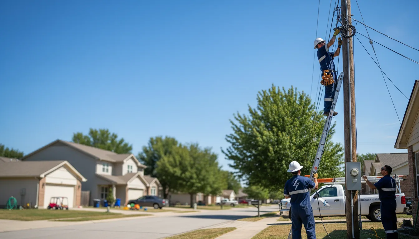 Residential electrician providing installation services in Fisherville, KY